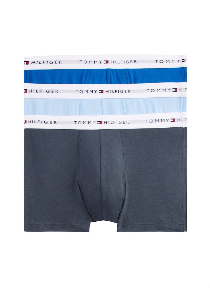 Men's 3-Pack Trunks - Cotton, Multicolour