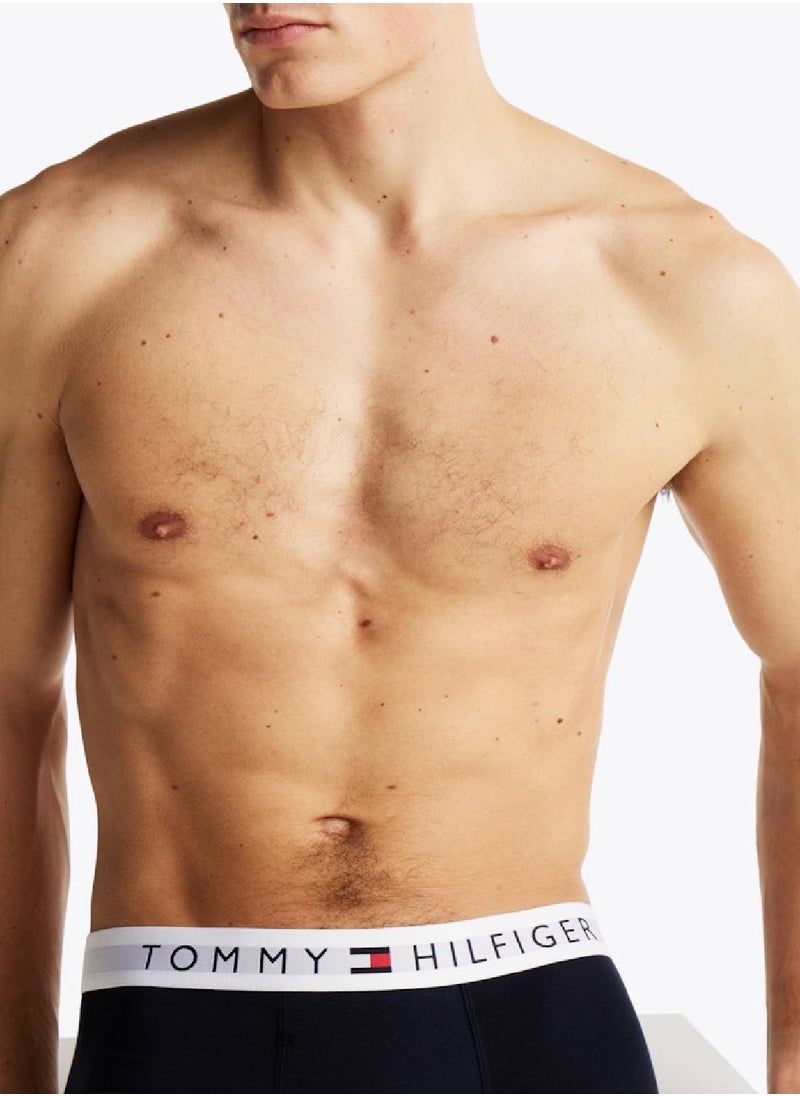 Men's 3 Pack Logo Trunks - Cotton, Multicolour
