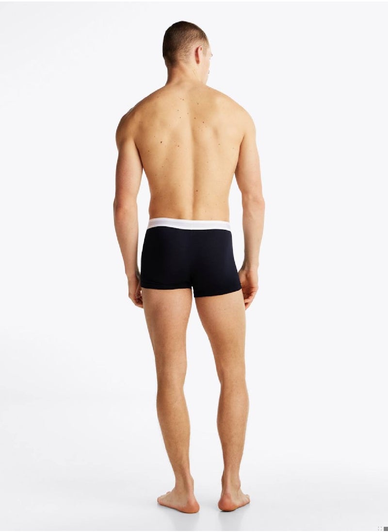 Men's 3 Pack Logo Trunks - Cotton, Multicolour