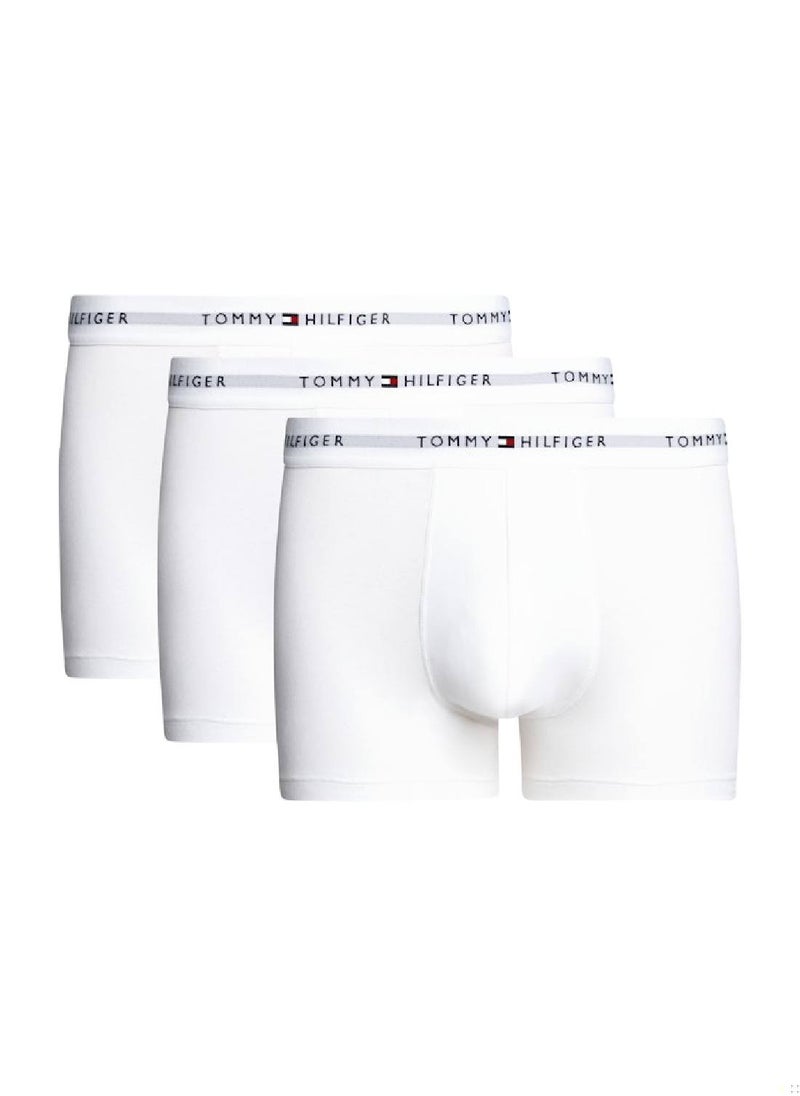 Men's 3-Pack Trunks - Cotton, White