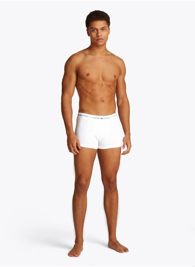 Men's 3-Pack Trunks - Cotton, White