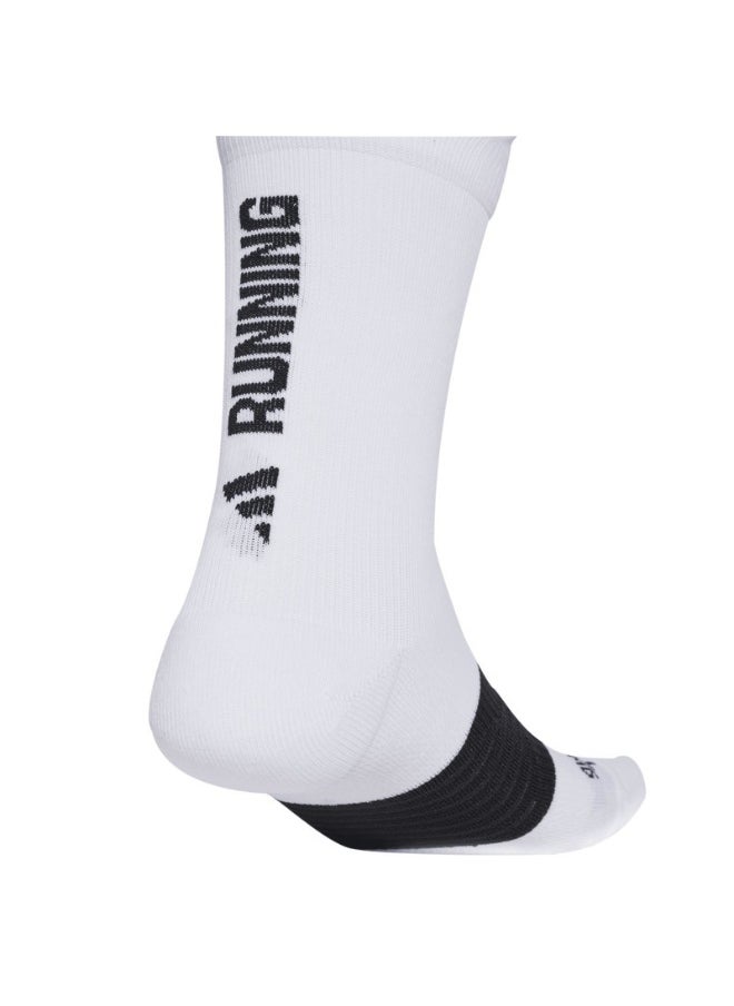 adidas RUNxGRAFIC Sock White Running SOCKS for Unisex - XS