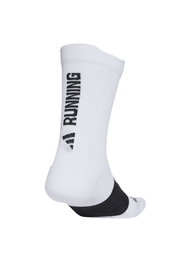 adidas RUNxGRAFIC Sock White Running SOCKS for Unisex - XS