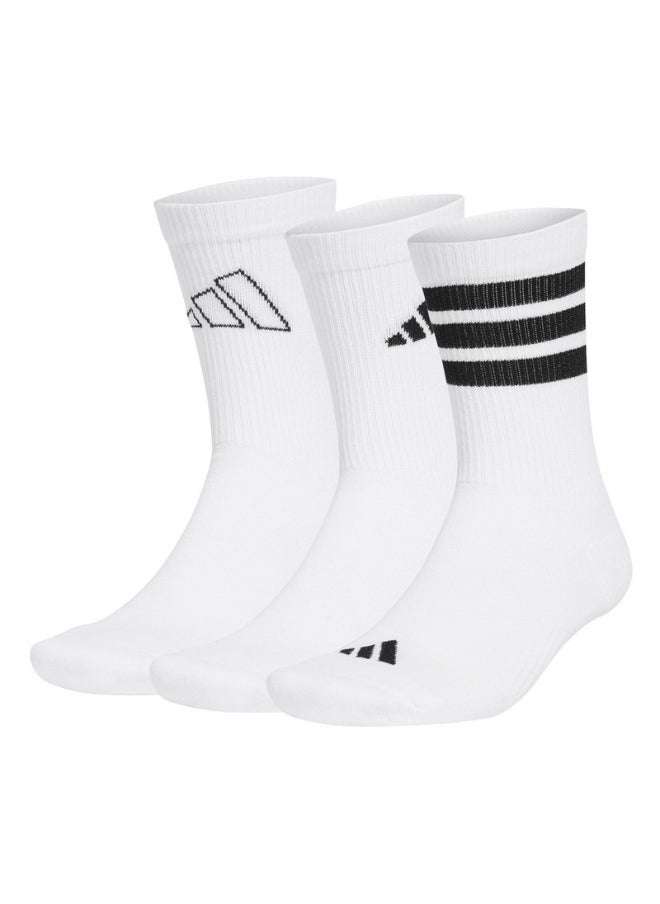 adidas LOGO PACK 3PP White Training SOCKS for Unisex - KXL