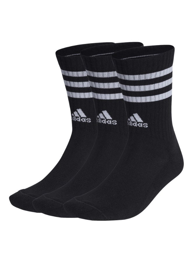 adidas 3S C SPW CRW 3P Black Training SOCKS for Unisex - KS