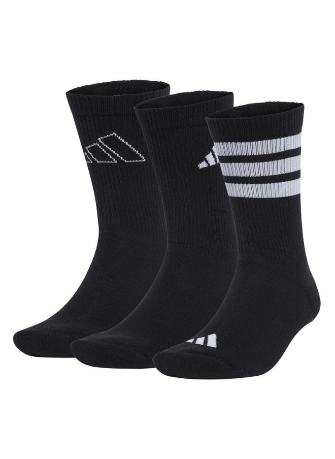 adidas LOGO PACK 3PP Black Training SOCKS for Unisex - KXL