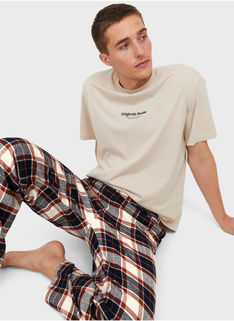 Checked Logo Pyjamas