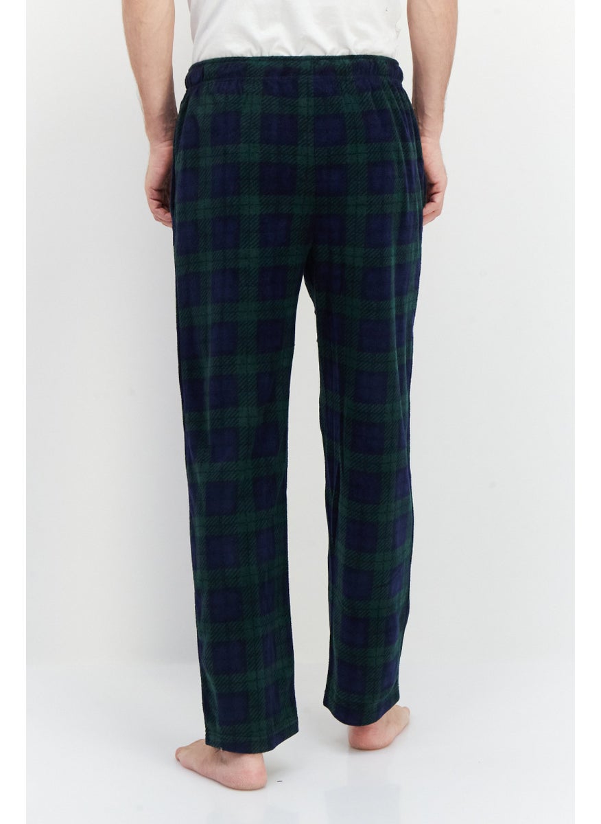 Men Plaid Pyjama, Green