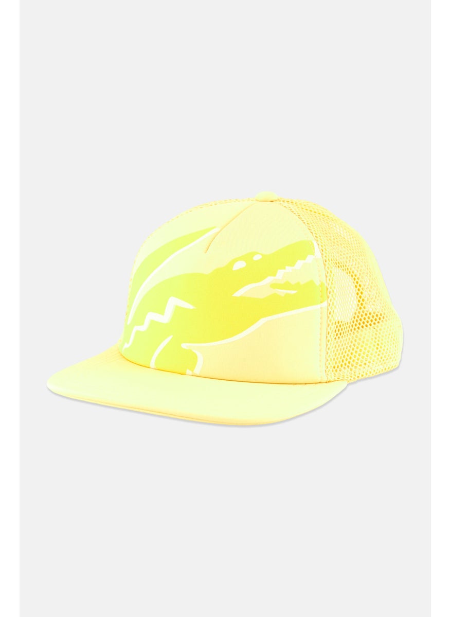 Men Brand Logo Baseball Cap, Yellow