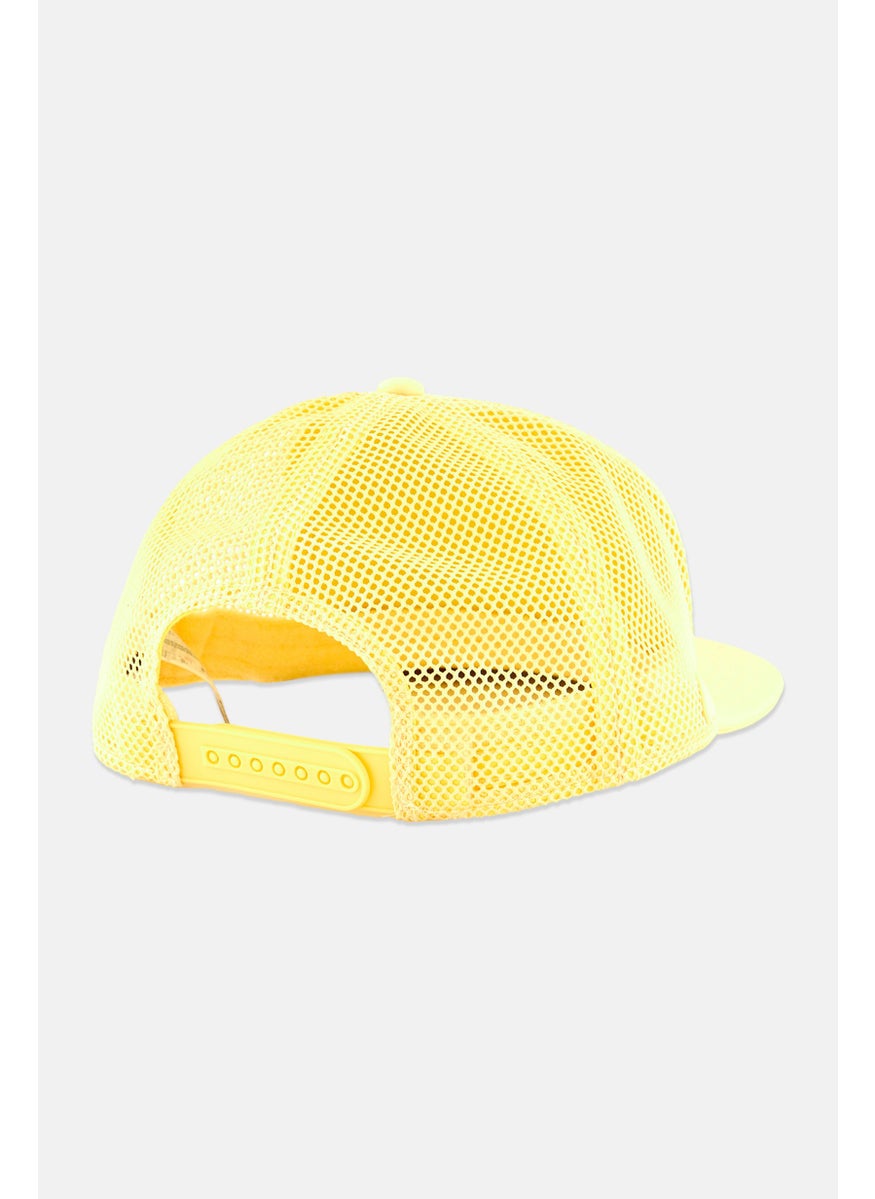 Men Brand Logo Baseball Cap, Yellow