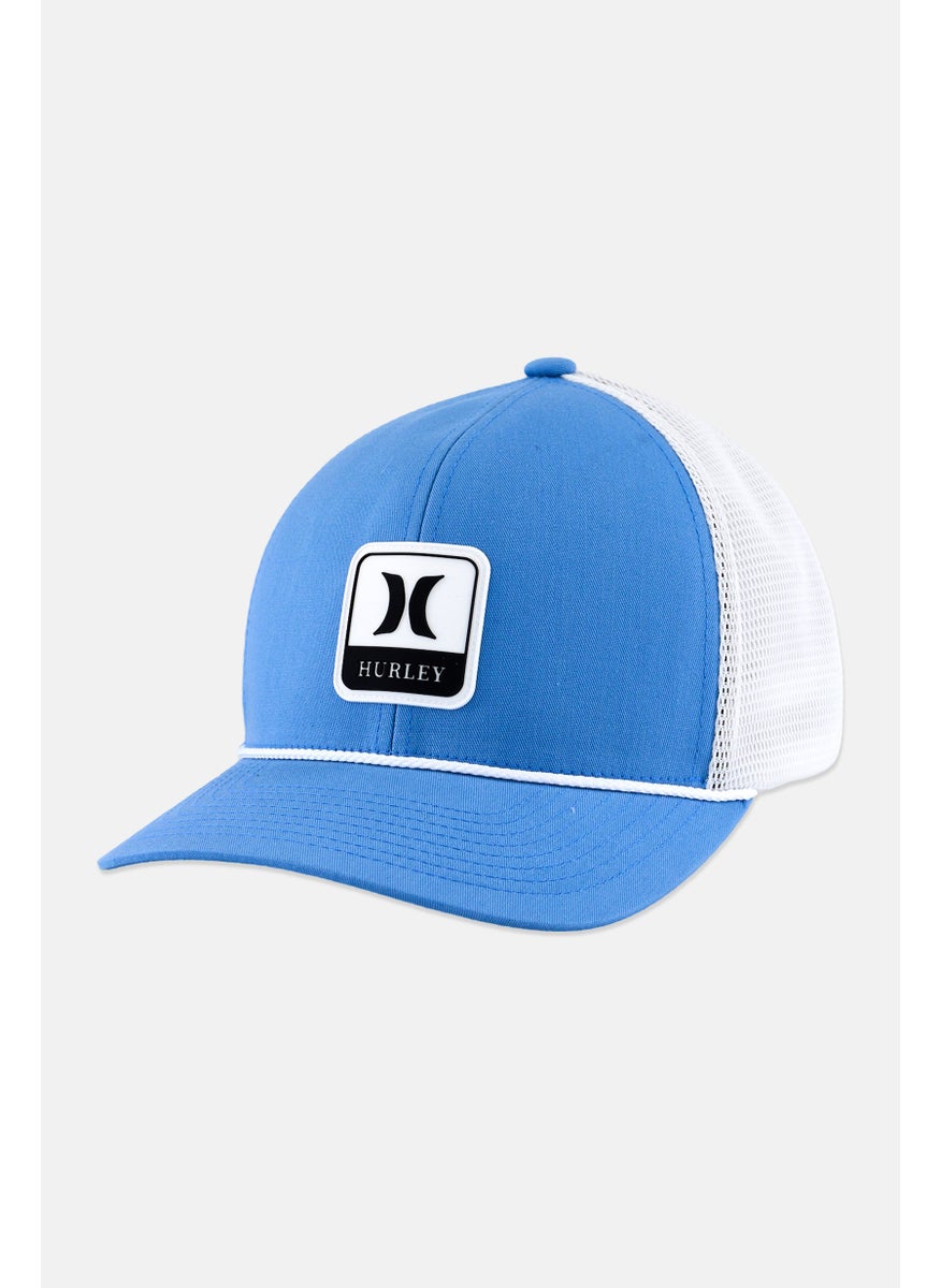 Men Flex Fit Brand Logo Cap, Sky Blue