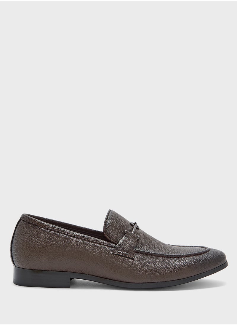 Trim Detail Formal Loafers