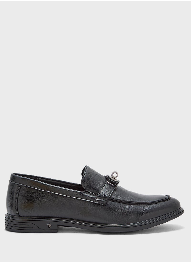 Buckle Detail Formal Loafers