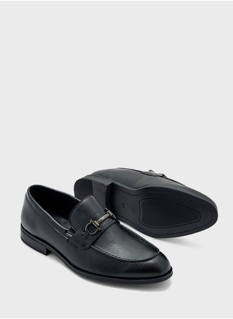 Trim Detail Formal Loafers