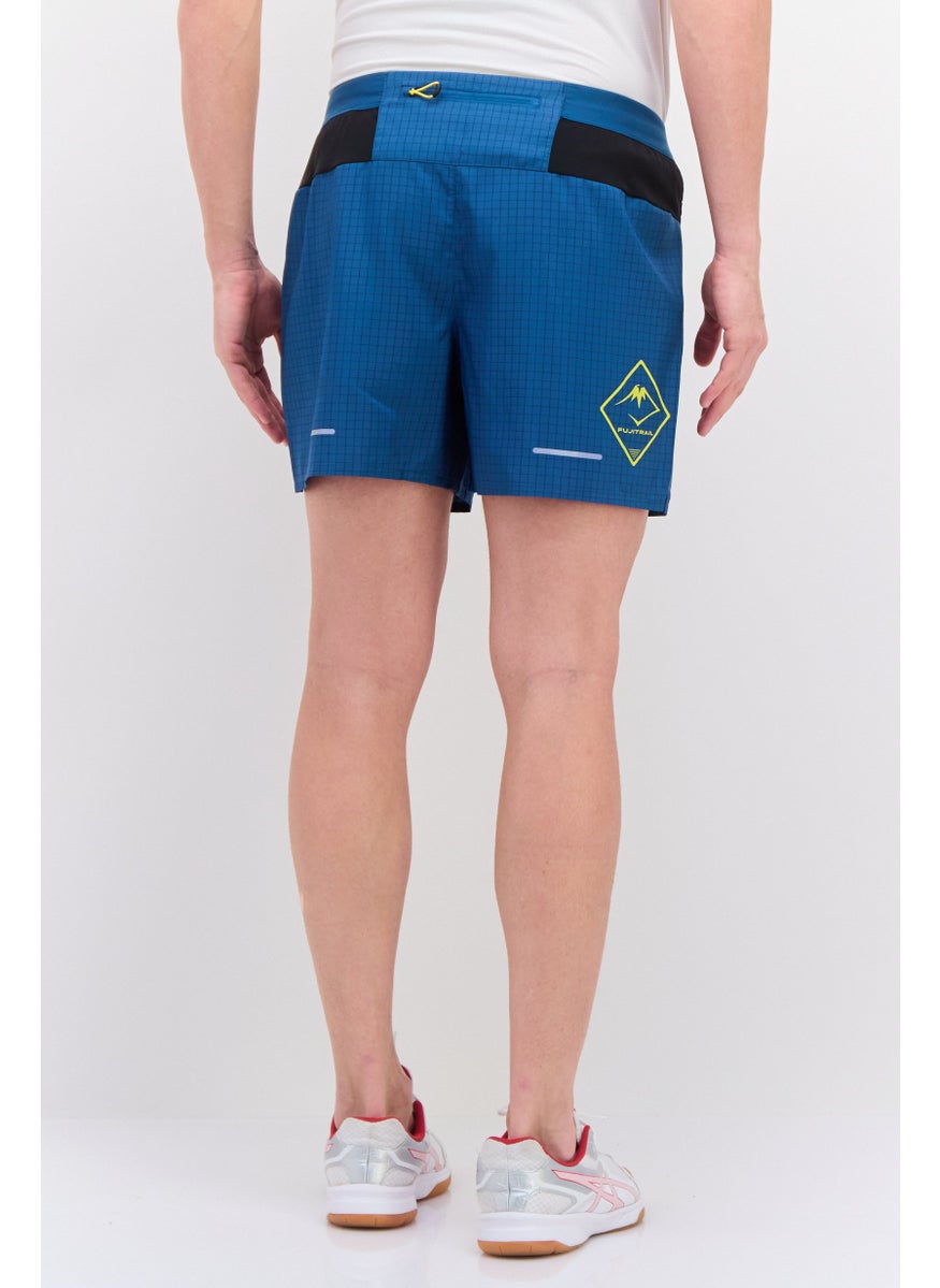 Men Sportswear Fit Running Shorts, Teal Blue