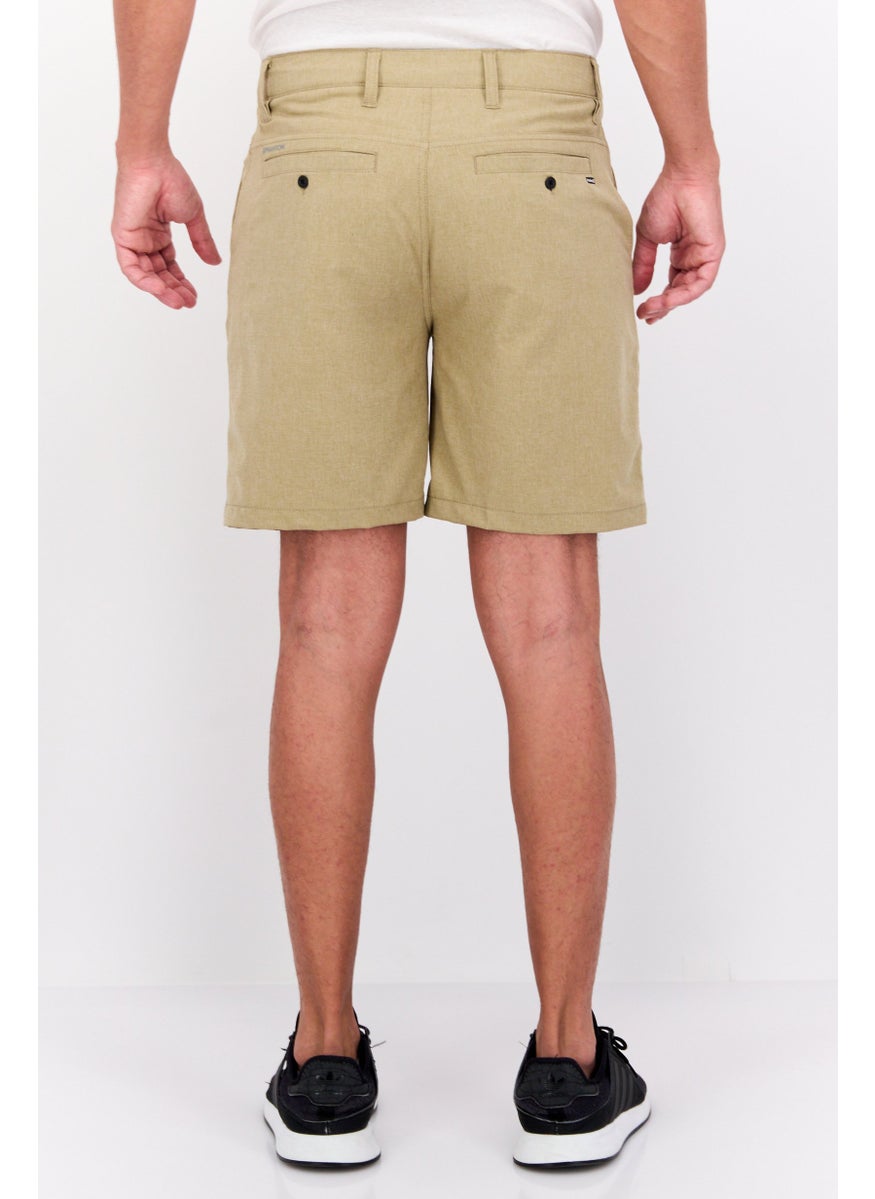 Men Sportswear Fit Outdoor Shorts, Khaki