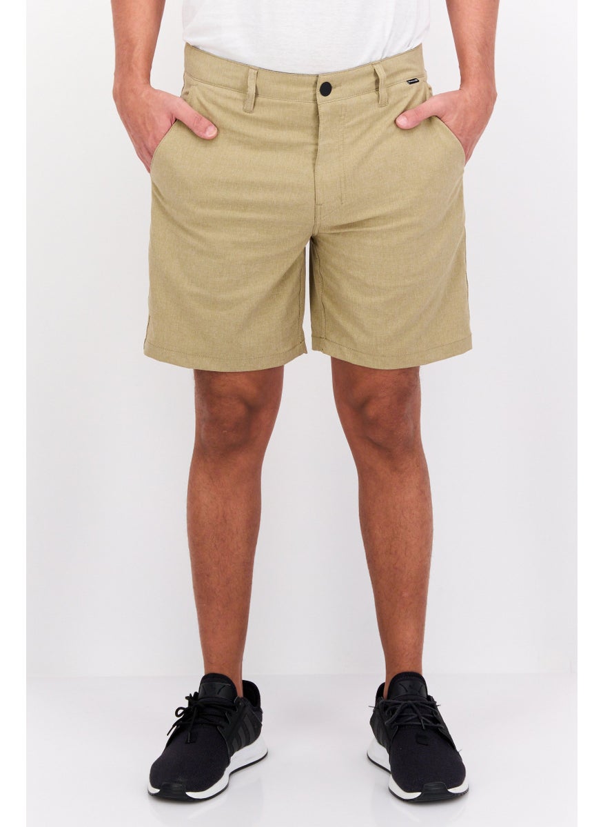 Men Sportswear Fit Outdoor Shorts, Khaki
