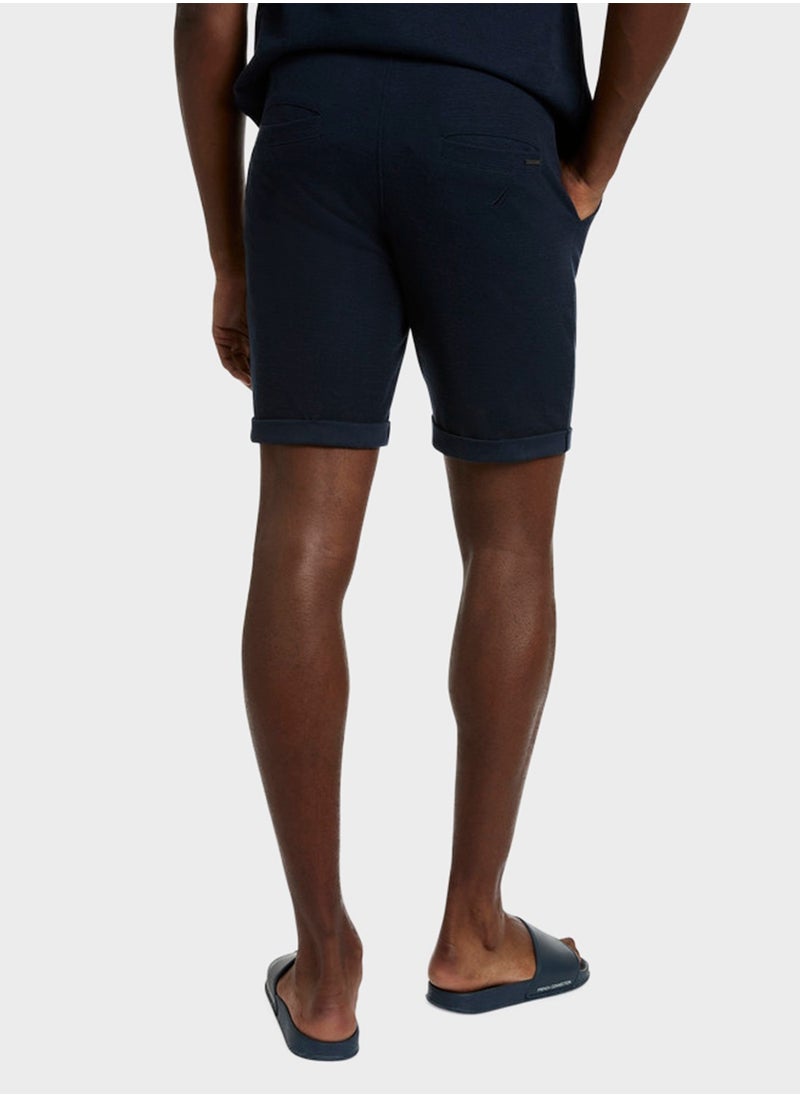 Plain Regular Fit Premium Cotton Shorts
