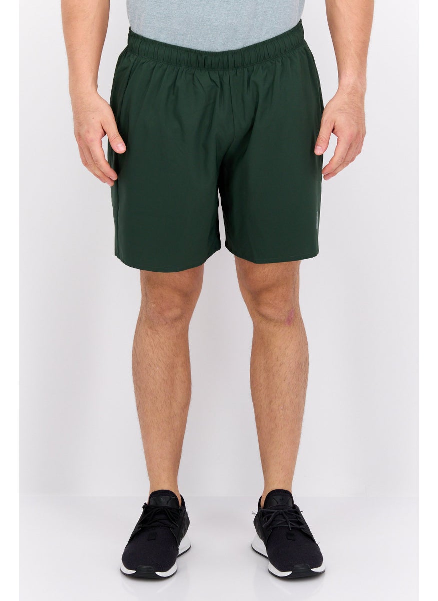 Men Sportswear Fit Running Shorts, Green