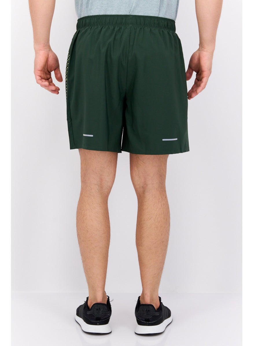 Men Sportswear Fit Running Shorts, Green