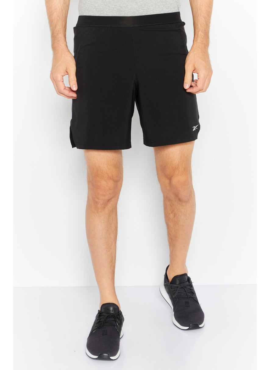 Men Sportswear Fit Training Shorts, Black