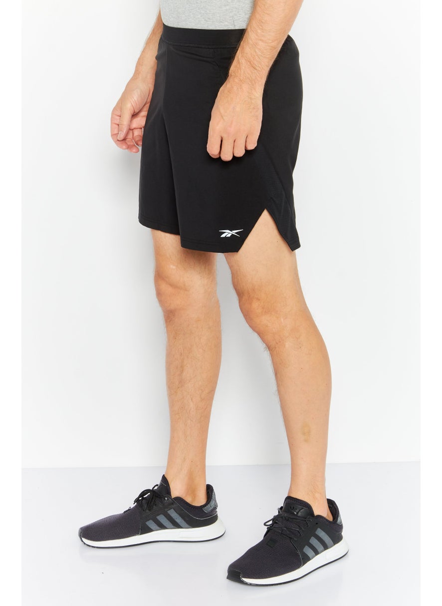 Men Sportswear Fit Training Shorts, Black