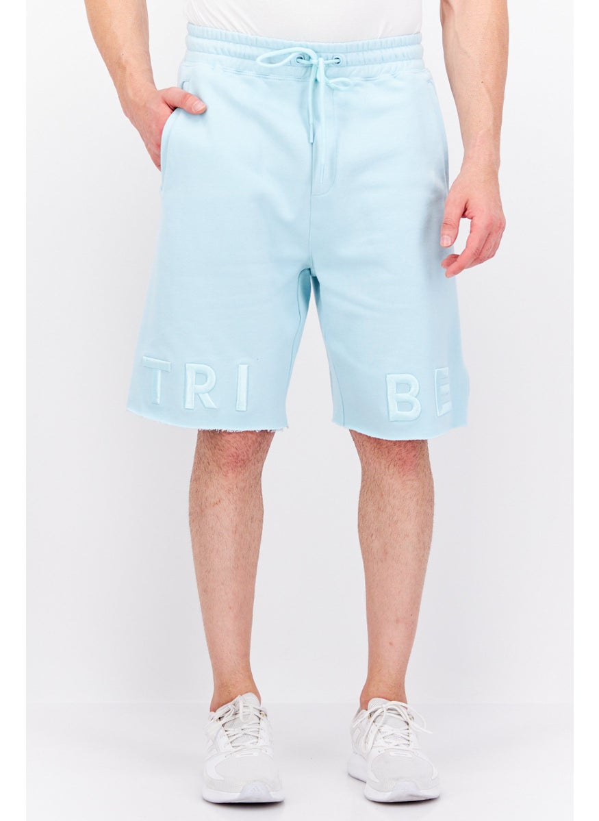 Men Sportswear Fit Training Shorts, Light Blue