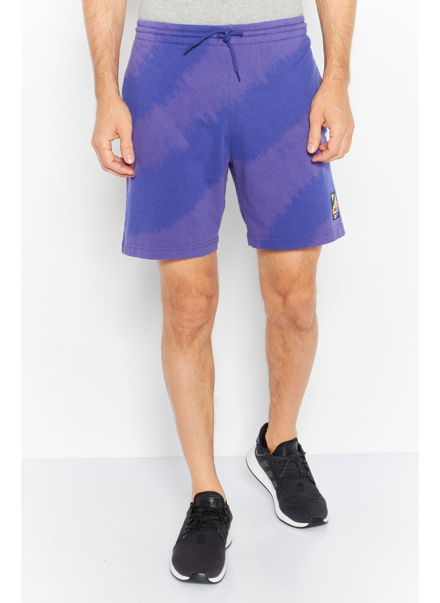 Men Sportswear Fit Drawstring Training Short, Blue