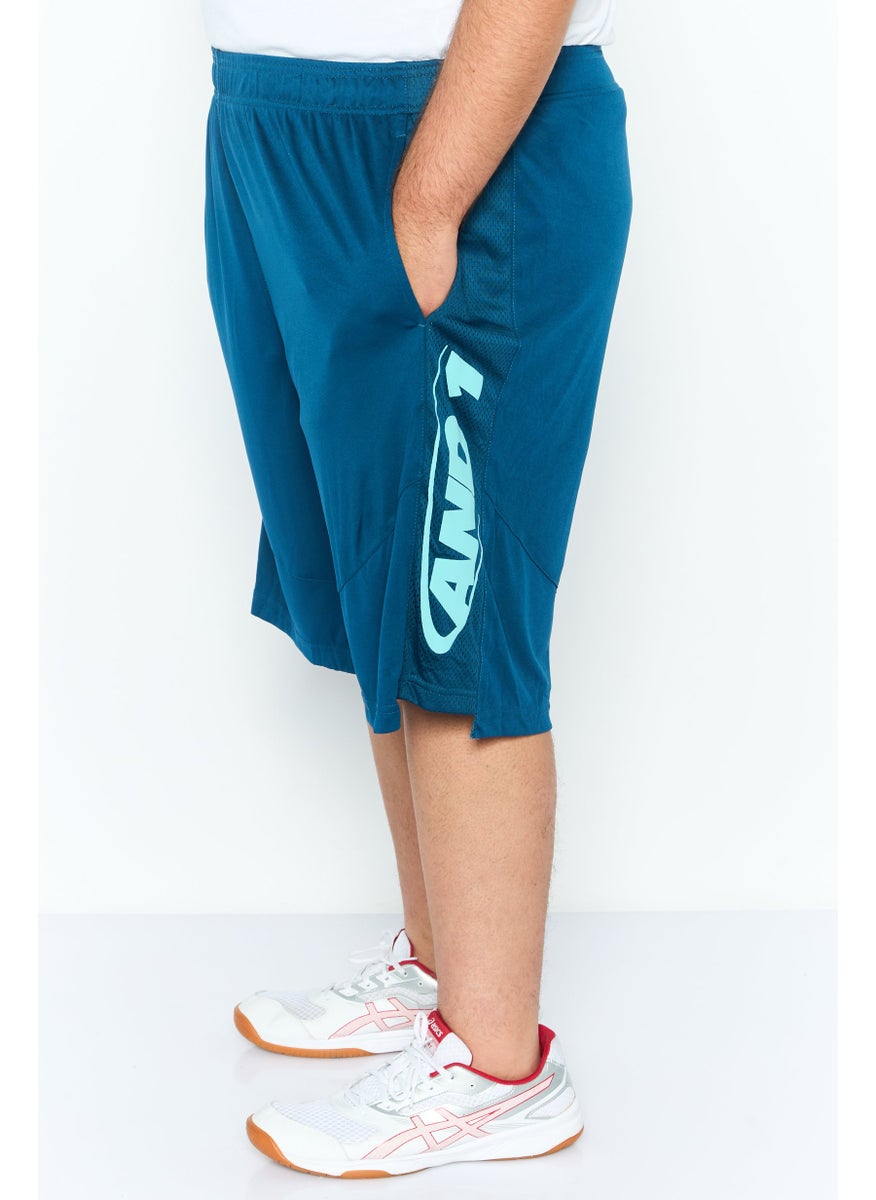 Men 2 Piece Sportswear Fit Brand Logo Short, White
