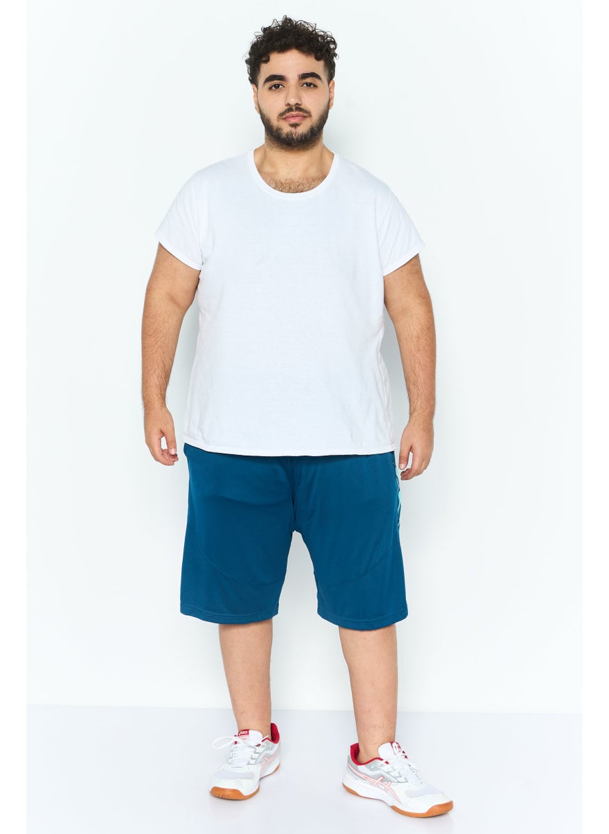 Men 2 Piece Sportswear Fit Brand Logo Short, White
