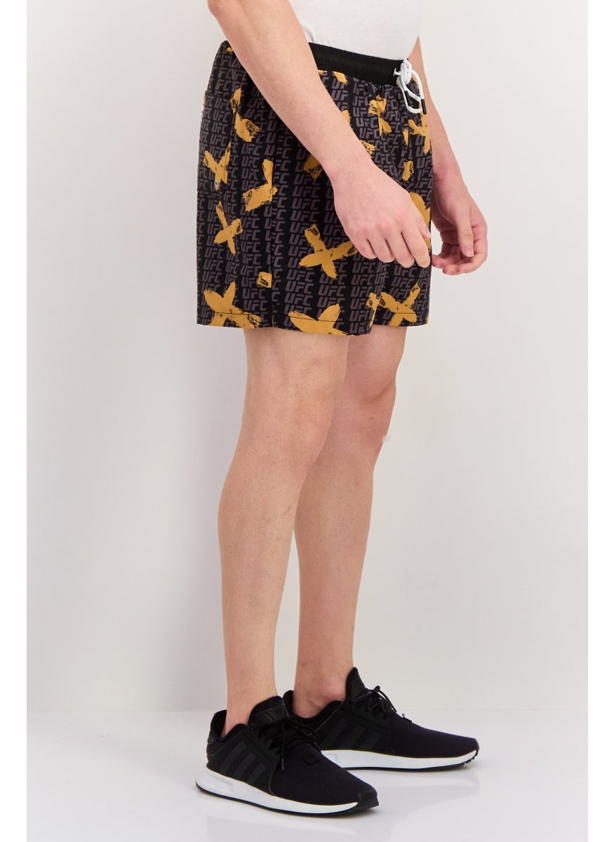 Men Brand Logo Training Shorts, Black