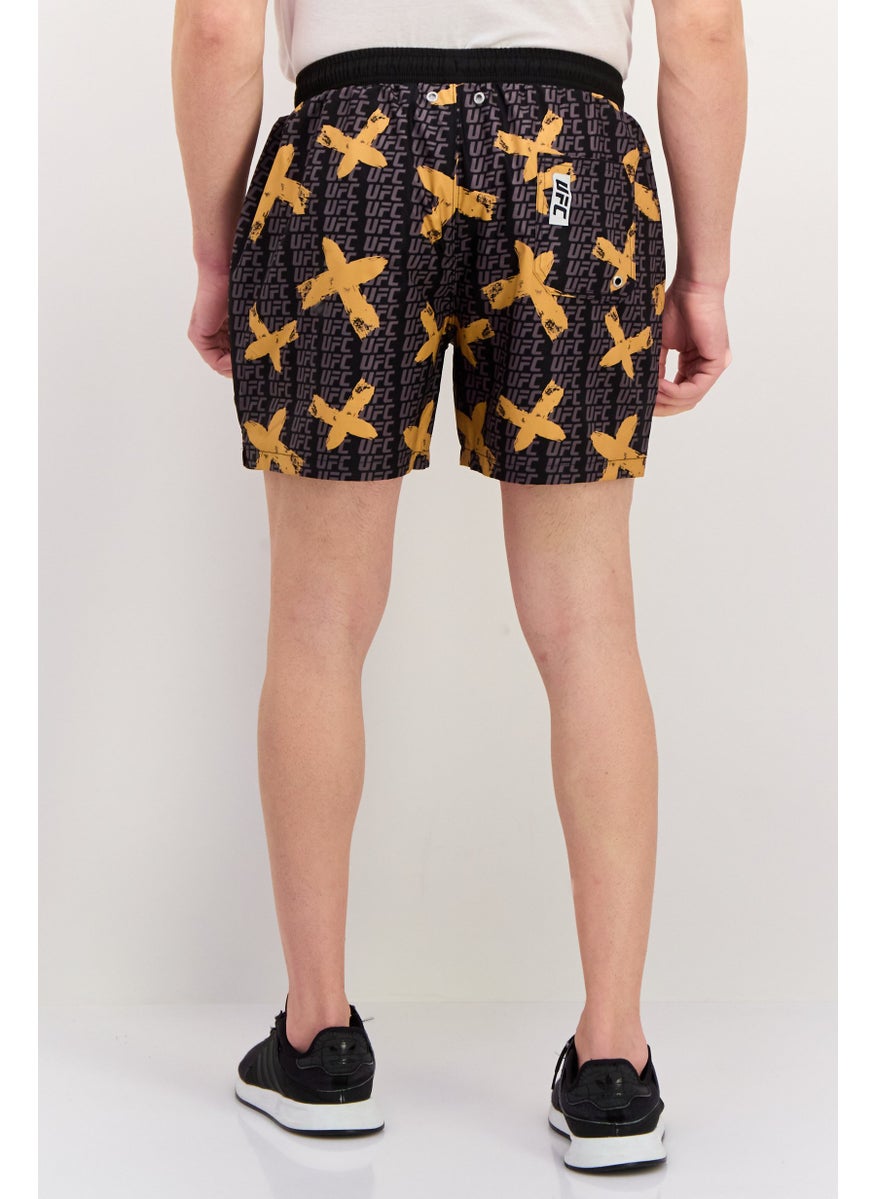 Men Brand Logo Training Shorts, Black