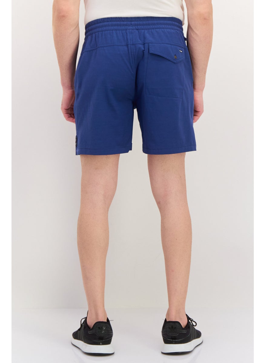 Men Sportswear Fit 6 Inseam Brand Logo Training Shorts, Teal Blue