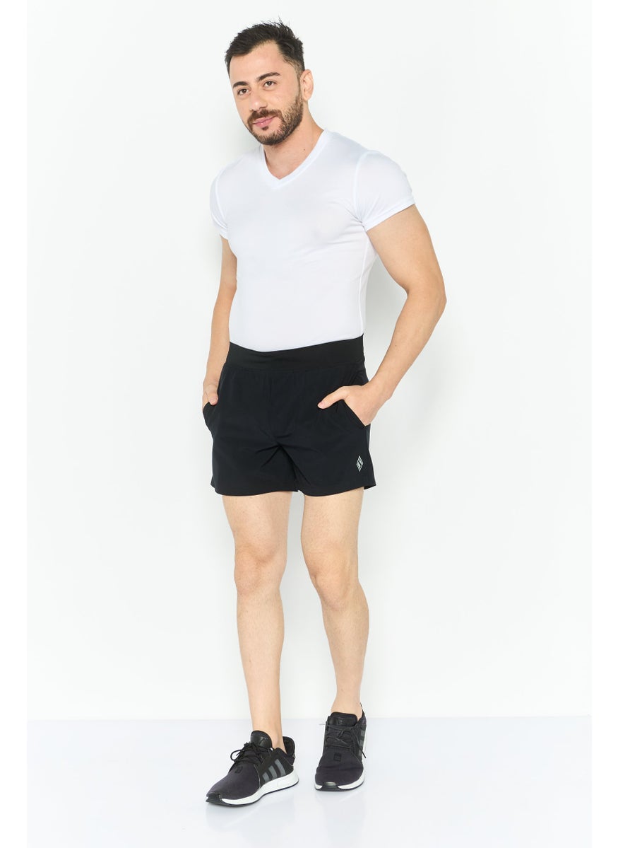 Men Sportswear Fit Training Shorts, Black