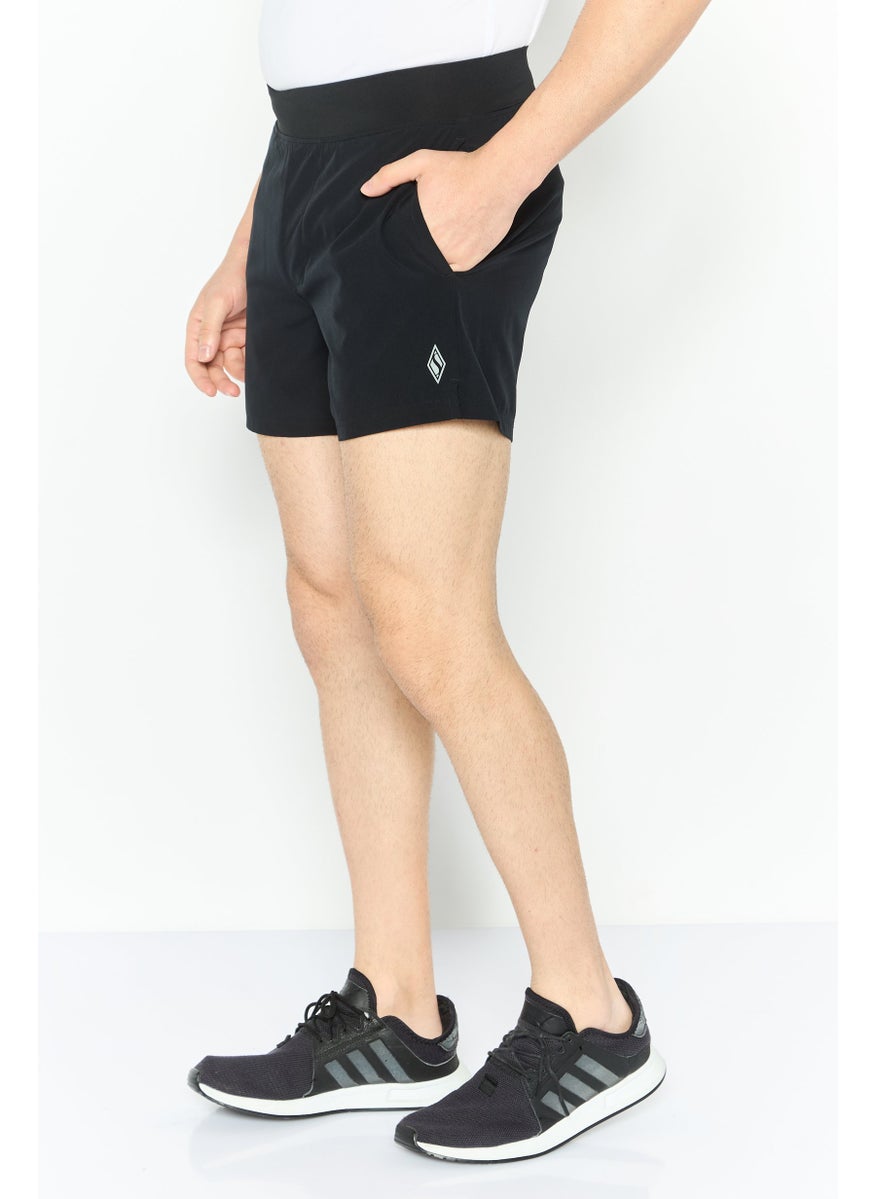 Men Sportswear Fit Training Shorts, Black