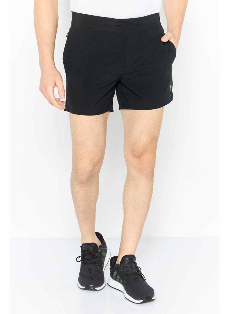 Men Sportswear Fit Training Shorts, Black
