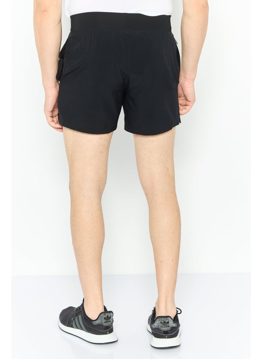 Men Sportswear Fit Training Shorts, Black