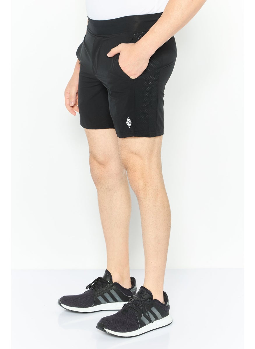 Men Sportswear Fit Training Shorts, Black
