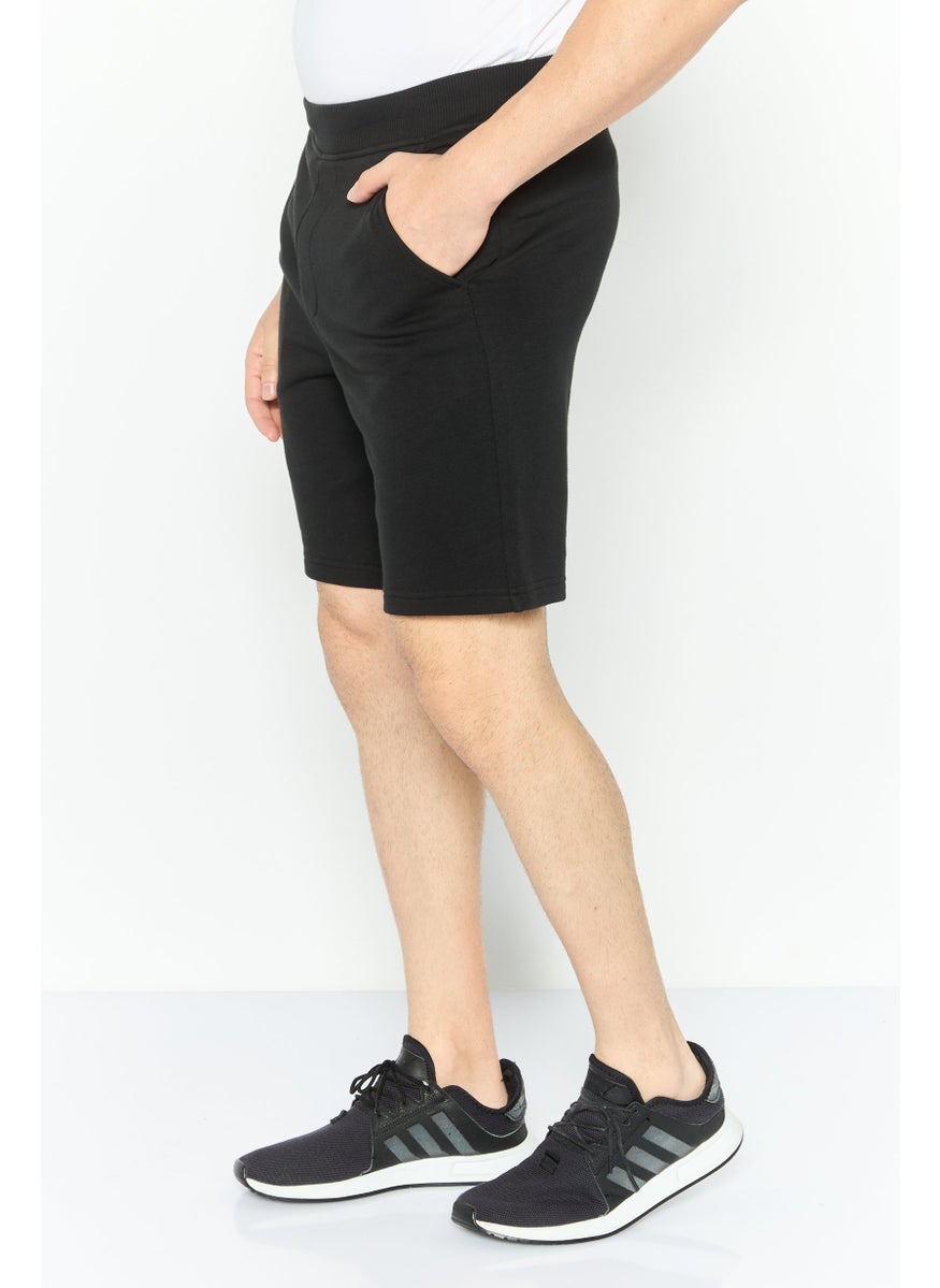 Men Sportswear Fit Outdoor Shorts, Black