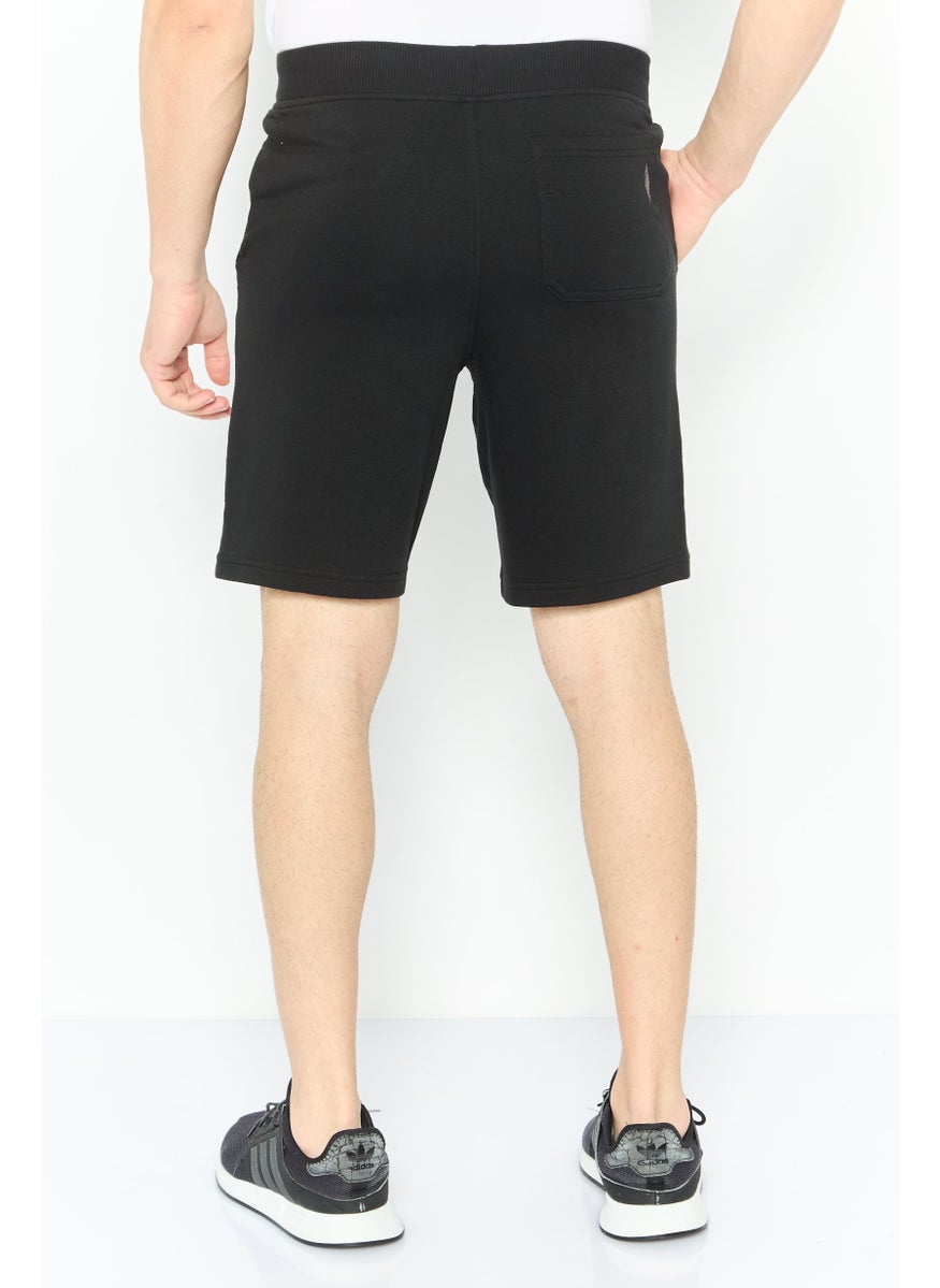 Men Sportswear Fit Outdoor Shorts, Black