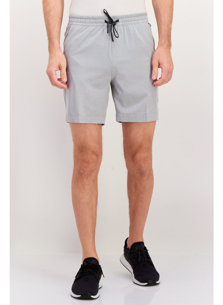 Men Sportswear Fit Walking Shorts, Grey