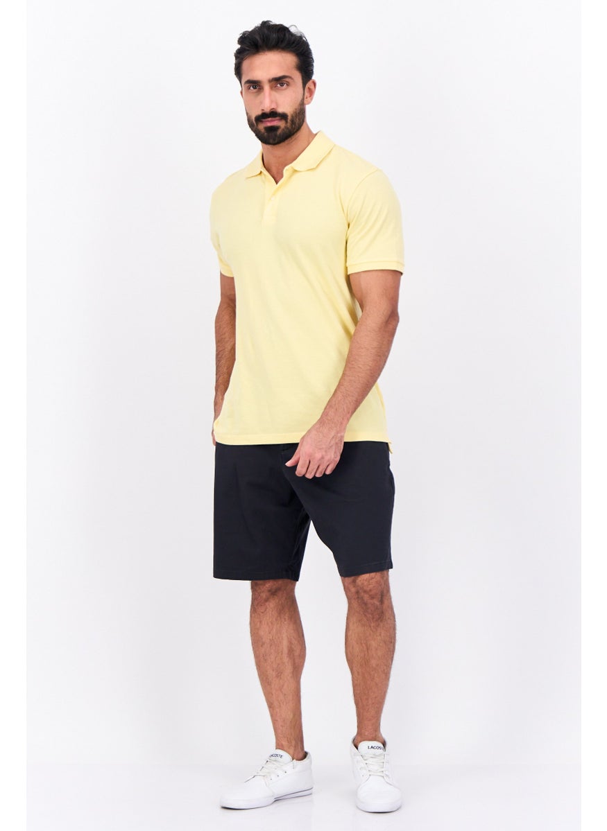 Men Plain 10 Inseam Basic Shorts, Navy