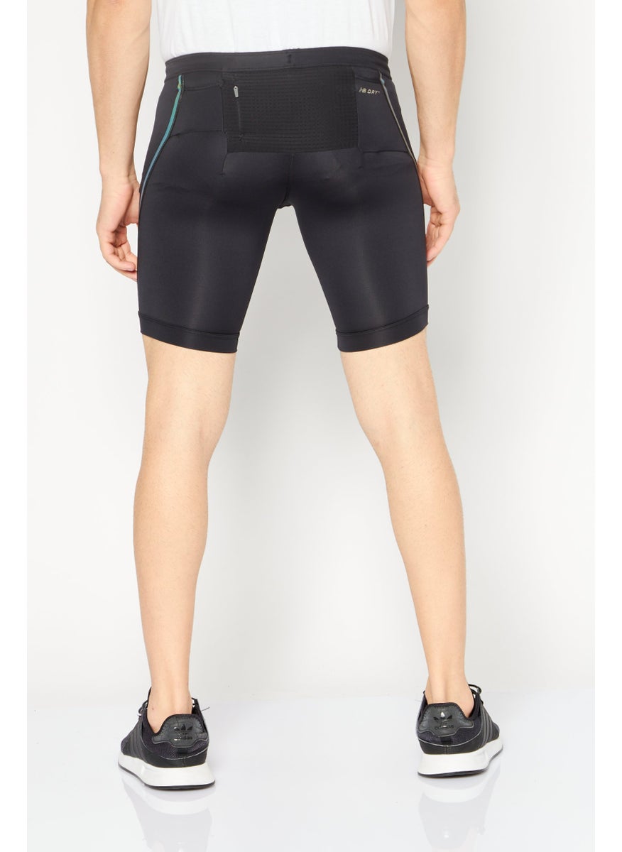 Men Fitted 9 Inch Training Shorts, Black