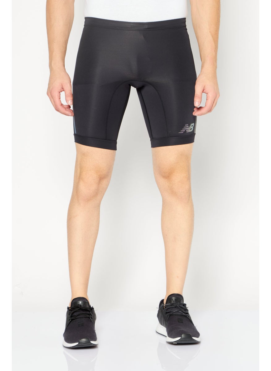 Men Fitted 9 Inch Training Shorts, Black