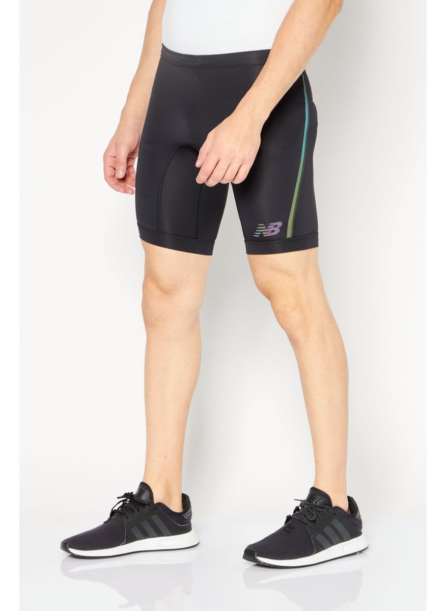 Men Fitted 9 Inch Training Shorts, Black