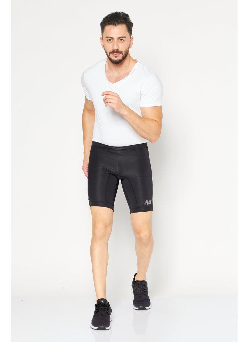 Men Fitted 9 Inch Training Shorts, Black