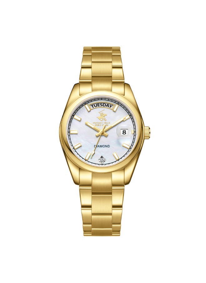 BEVERLY HILLS POLO CLUB Women Analog Mother of Pearl Dial Watch - BP3709X.120