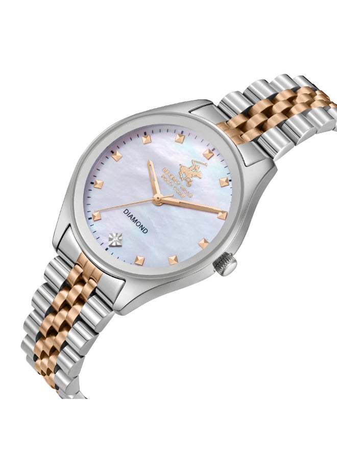 BEVERLY HILLS POLO CLUB Women Analog Mother of Pearl Dial Watch - BP3657C.520