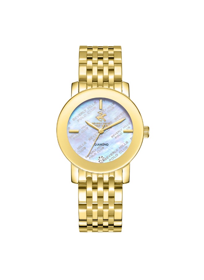 BEVERLY HILLS POLO CLUB Women Analog Mother of Pearl Dial Watch - BP3670C.120