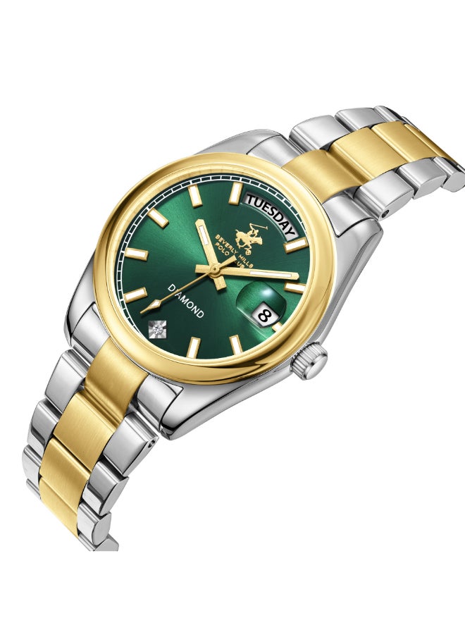 BEVERLY HILLS POLO CLUB Women Analog Dark Green Dial Watch - BP3709X.270